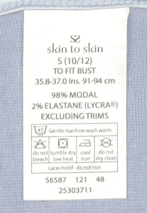 Skin to Skin Blue Camisole Tank Top S Women
