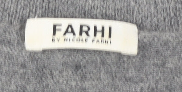Farhi Women's Grey Wool Alpaca Knit Dress M