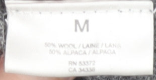 Farhi Women's Grey Wool Alpaca Knit Dress M