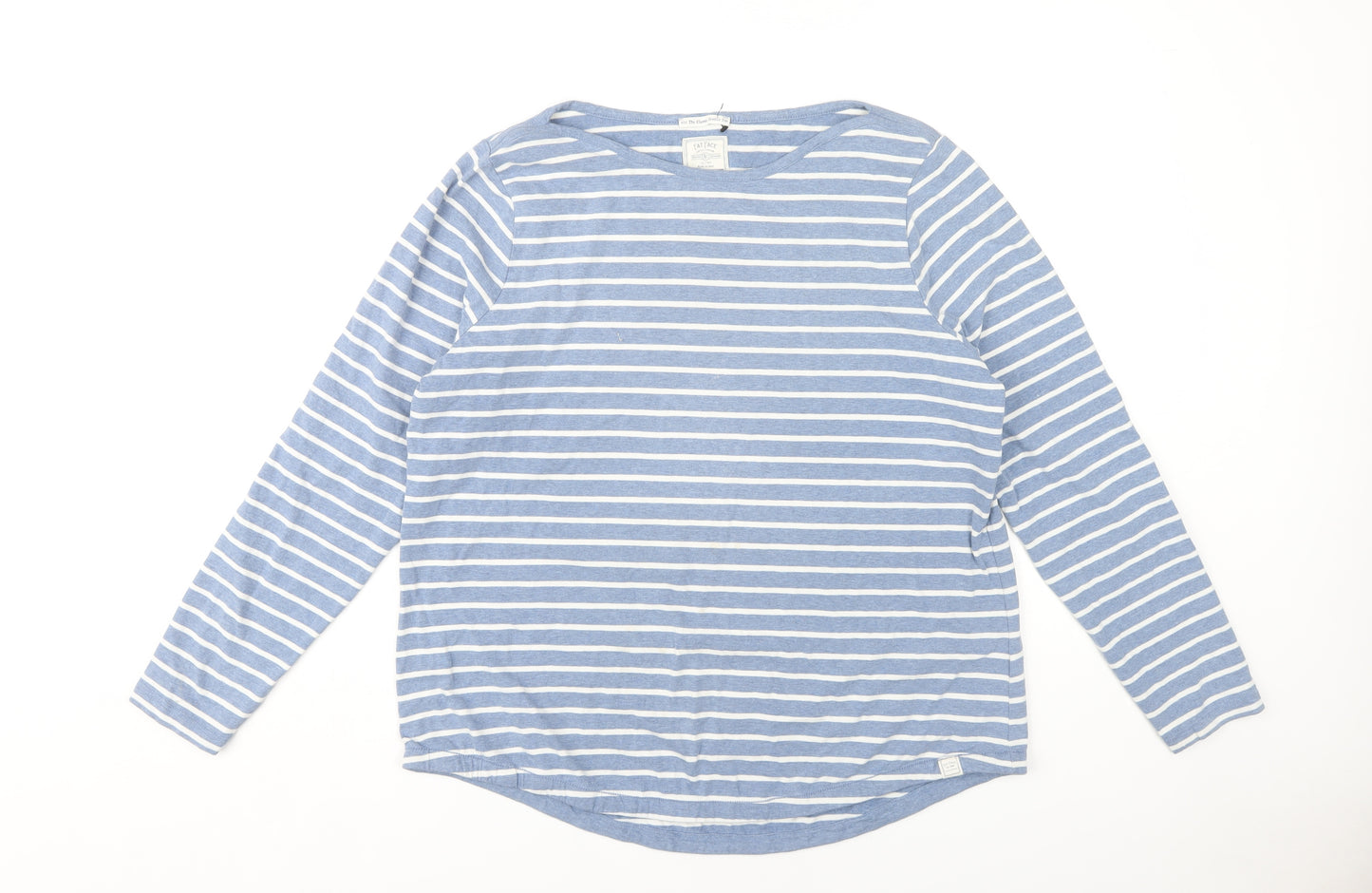 Fat Face Women's Blue Striped Long Sleeve T-Shirt