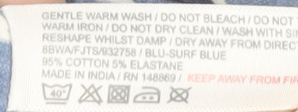 Fat Face Women's Blue Striped Long Sleeve T-Shirt