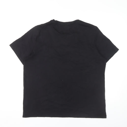 BIBA Women's Black T-Shirt, Size 16, Crew Neck, Casual