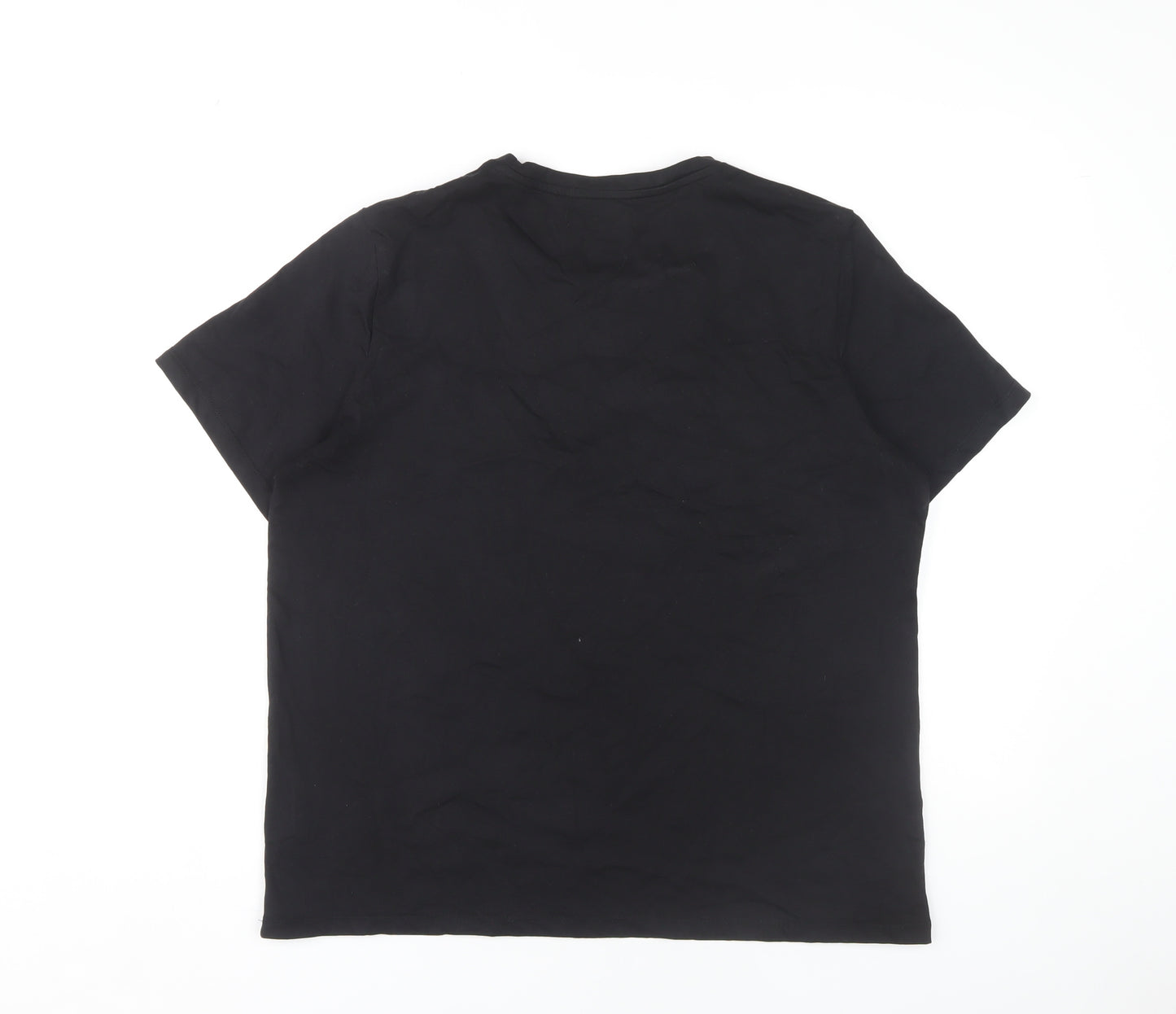 BIBA Women's Black T-Shirt, Size 16, Crew Neck, Casual