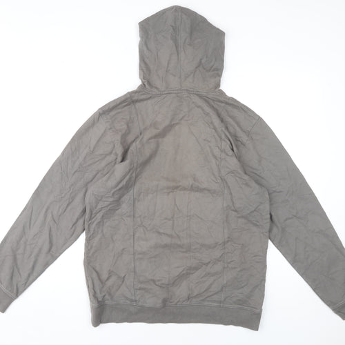 Calvin Klein Men's Grey Hoodie, Size S, Pullover, Logo