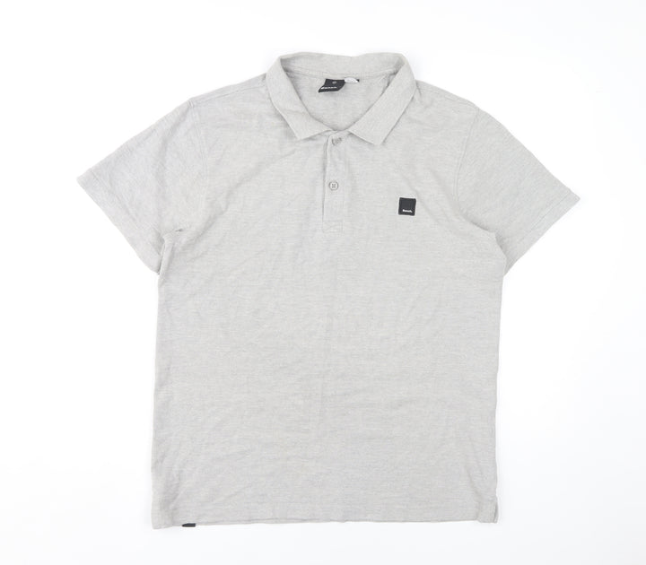 Bench Men's Grey Polo Shit Size L