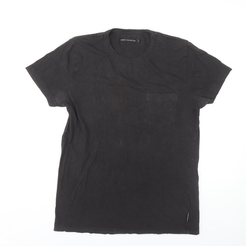 French Connection Men's Black Cotton T-Shirt Size S