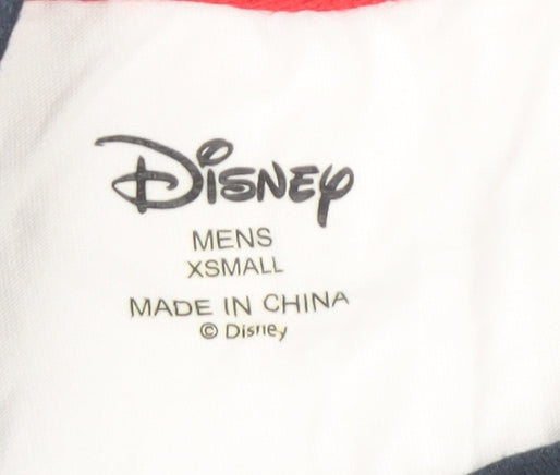 Disney Men's Pyjama Top White XS Graphic Print