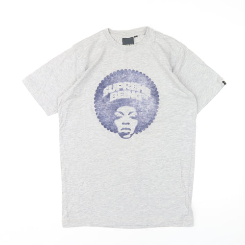 Supreme Being Grey Men's Graphic T-Shirt - Small