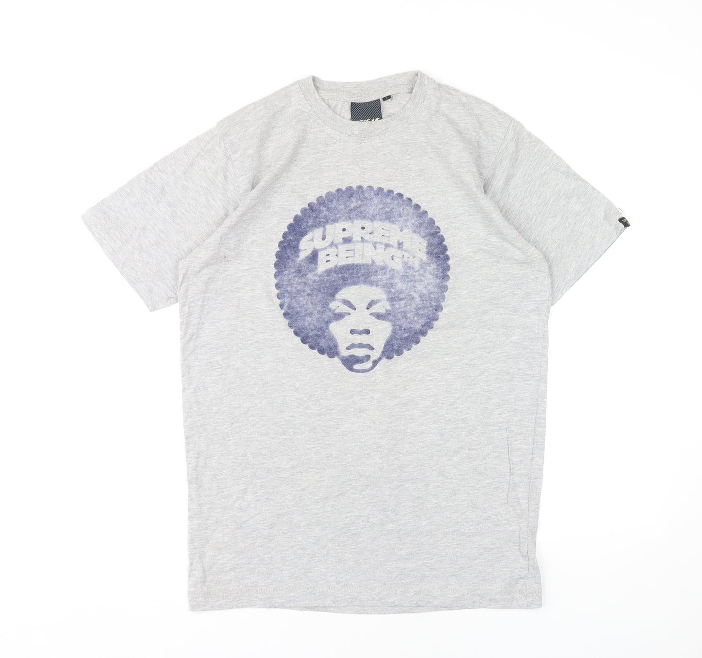 Supreme Being Grey Men's Graphic T-Shirt - Small