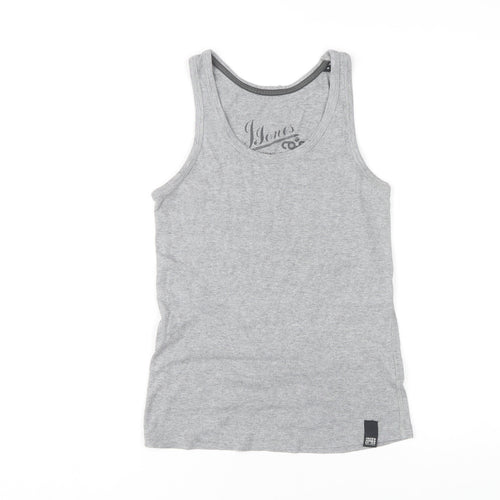 Jack & Jones Men's Grey Sleeveless T-Shirt Size S