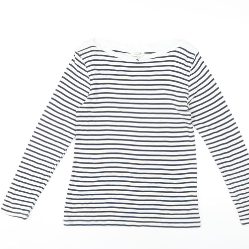 Cotton Traders Women's Multicolour Striped Top