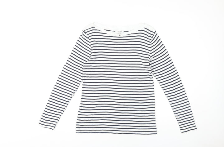 Cotton Traders Women's Multicolour Striped Top
