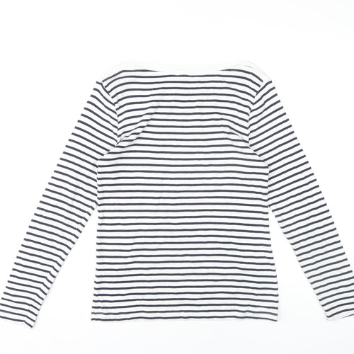 Cotton Traders Women's Multicolour Striped Top