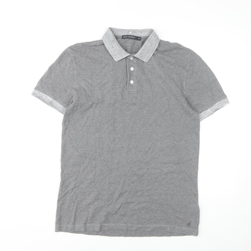 French Connection Men's Grey XS Short Sleeve Polo