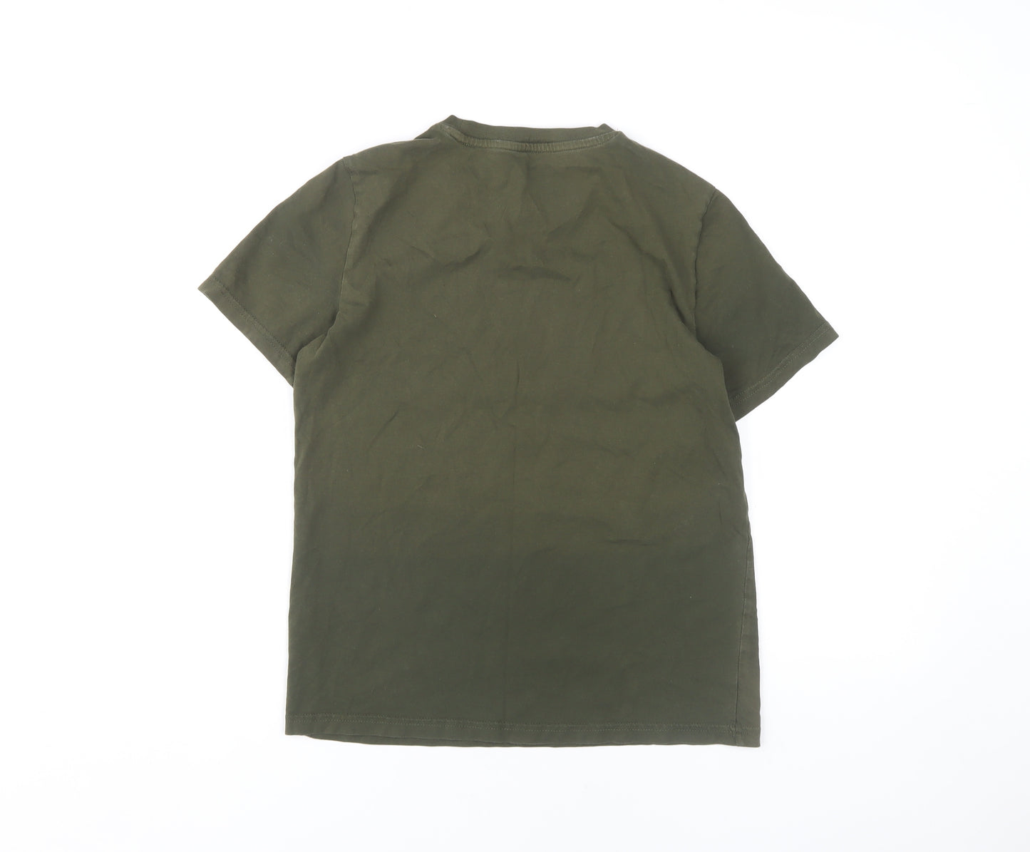 Puma Boys Green T-Shirt Size L Basic Logo Style