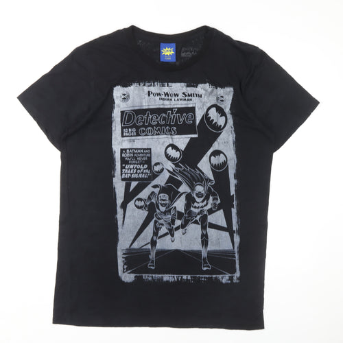Cement Power Unisex Black Comic T-Shirt XL