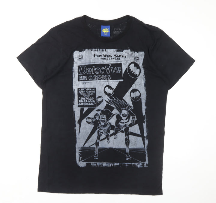 Cement Power Unisex Black Comic T-Shirt XL