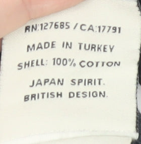 Superdry Women's Black V-Neck T-Shirt Size L