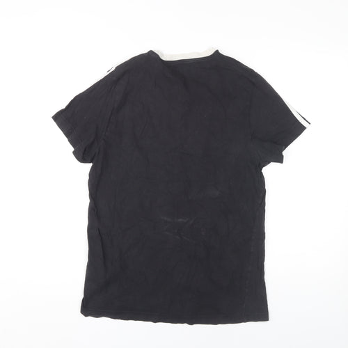 Adidas Men's Black Medium Crew Neck T-Shirt