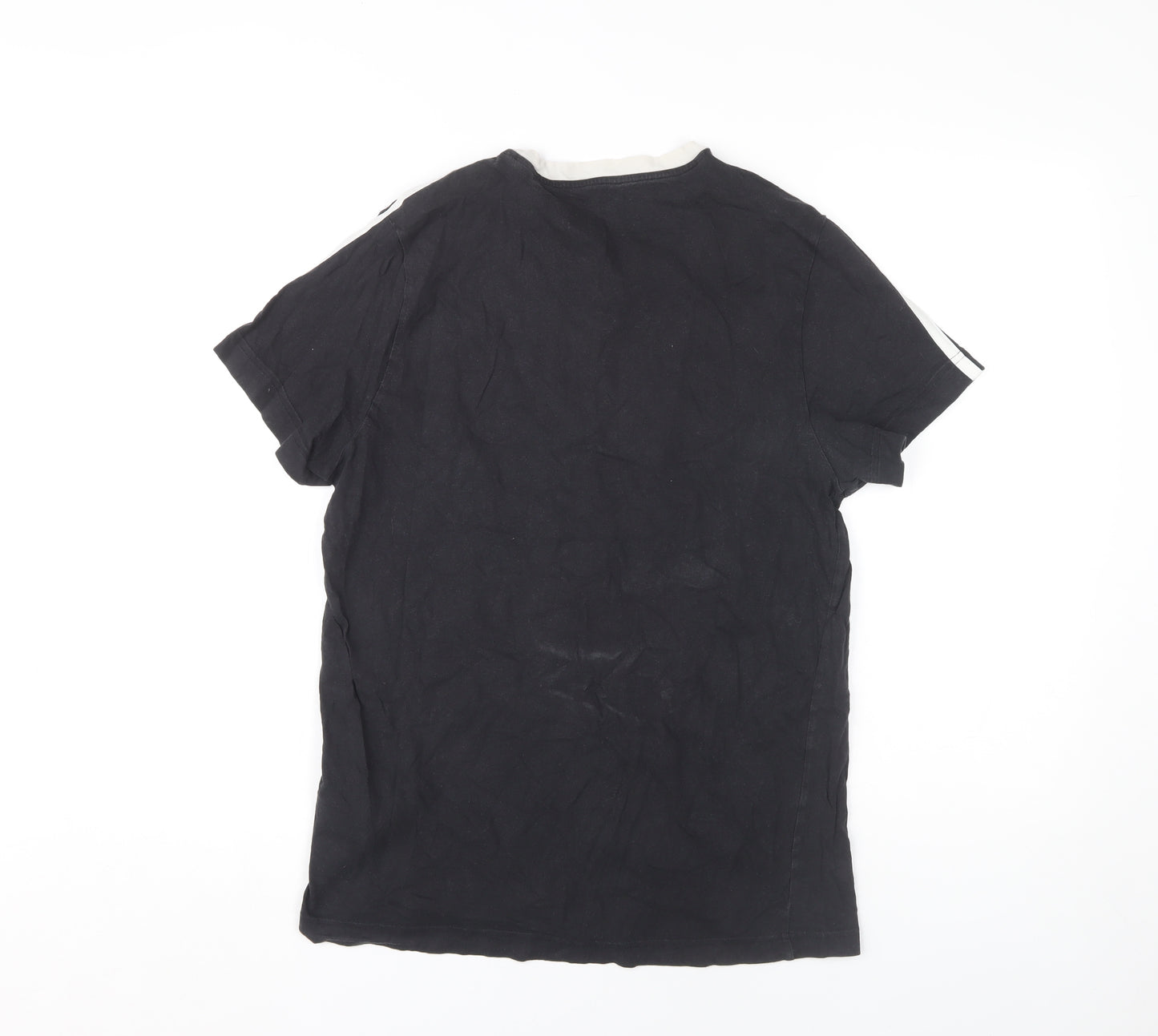 Adidas Men's Black Medium Crew Neck T-Shirt