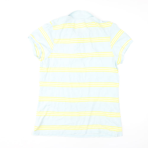 Old Navy Men's Blue XL Striped Polo Shirt