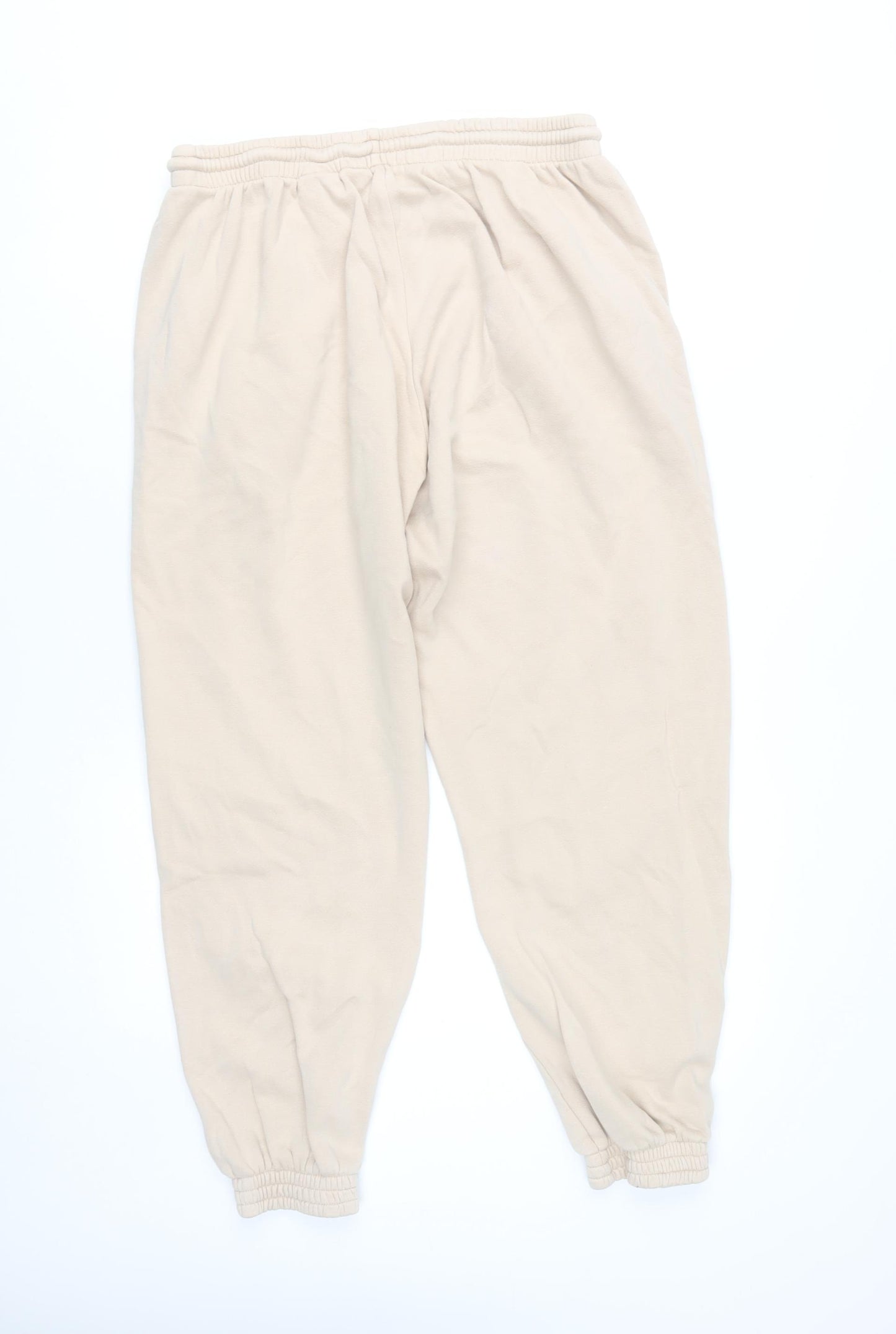 H&M Women's Beige Jogger Trousers Size 12