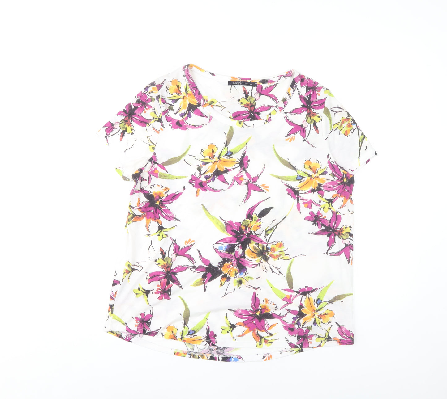 Marks and Spencer Women's Floral T-Shirt Size 14
