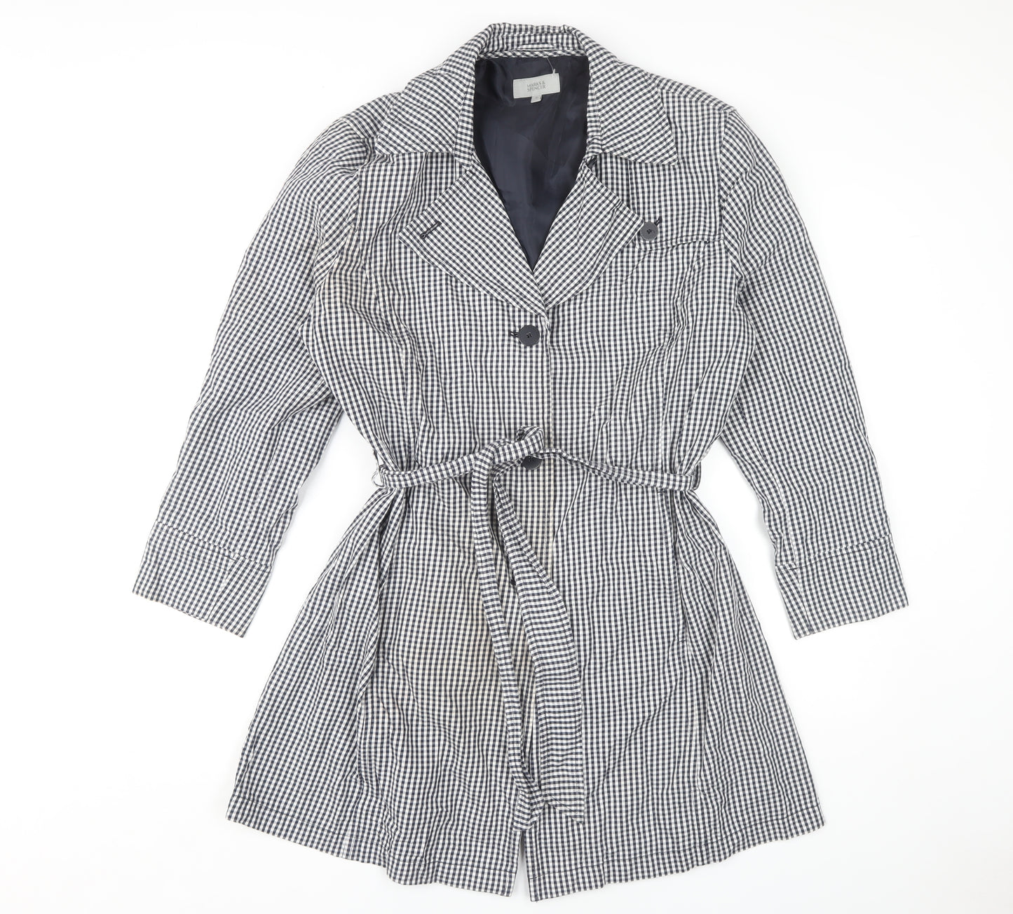 Marks & Spencer Women's Multicoloured Trench Coat Size 16