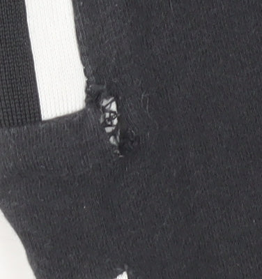 Adidas Women's Black Ankle Leggings Size 8 with Side Stripe