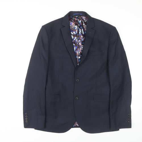 Next Men's Blue Slim Fit Blazer 40S