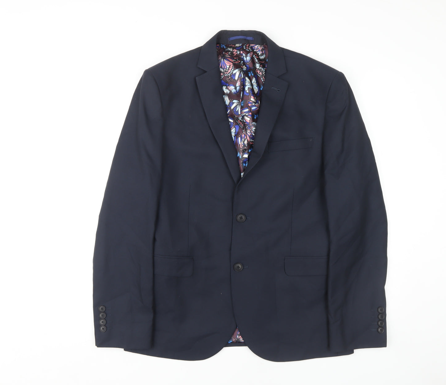 Next Men's Blue Slim Fit Blazer 40S