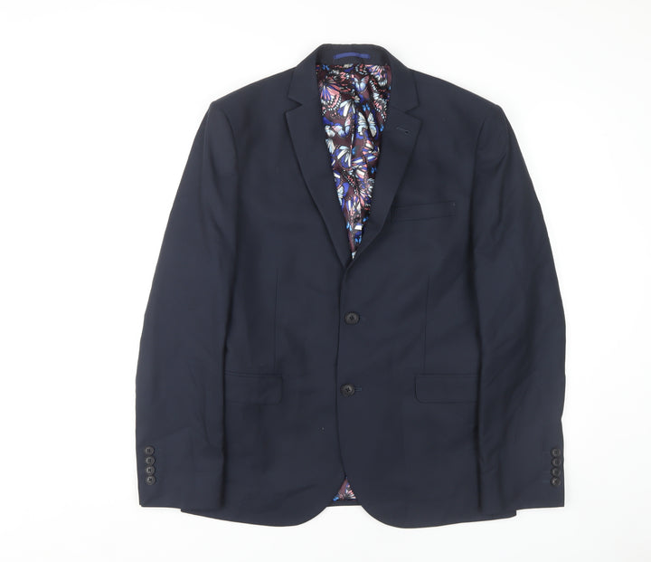 Next Men's Blue Slim Fit Blazer 40S