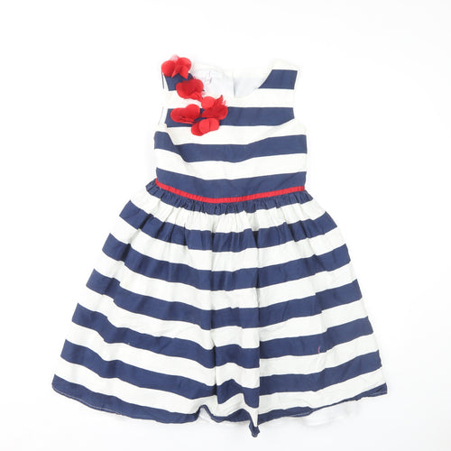 Jasper Conran Girls' Multicoloured Striped Party Dress, Age 11