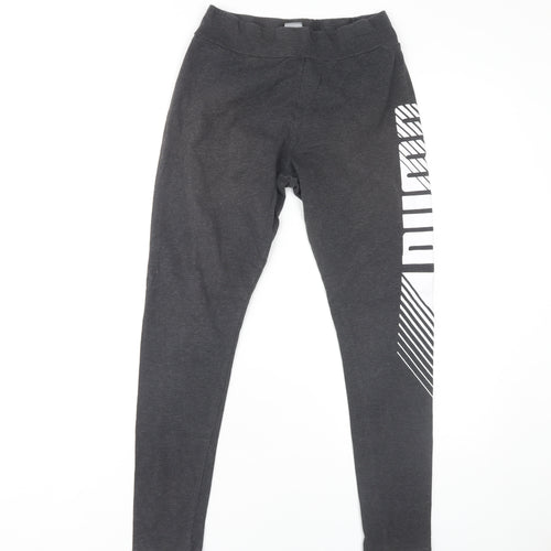 Puma Women's Grey Ankle Leggings M - Activewear Casual