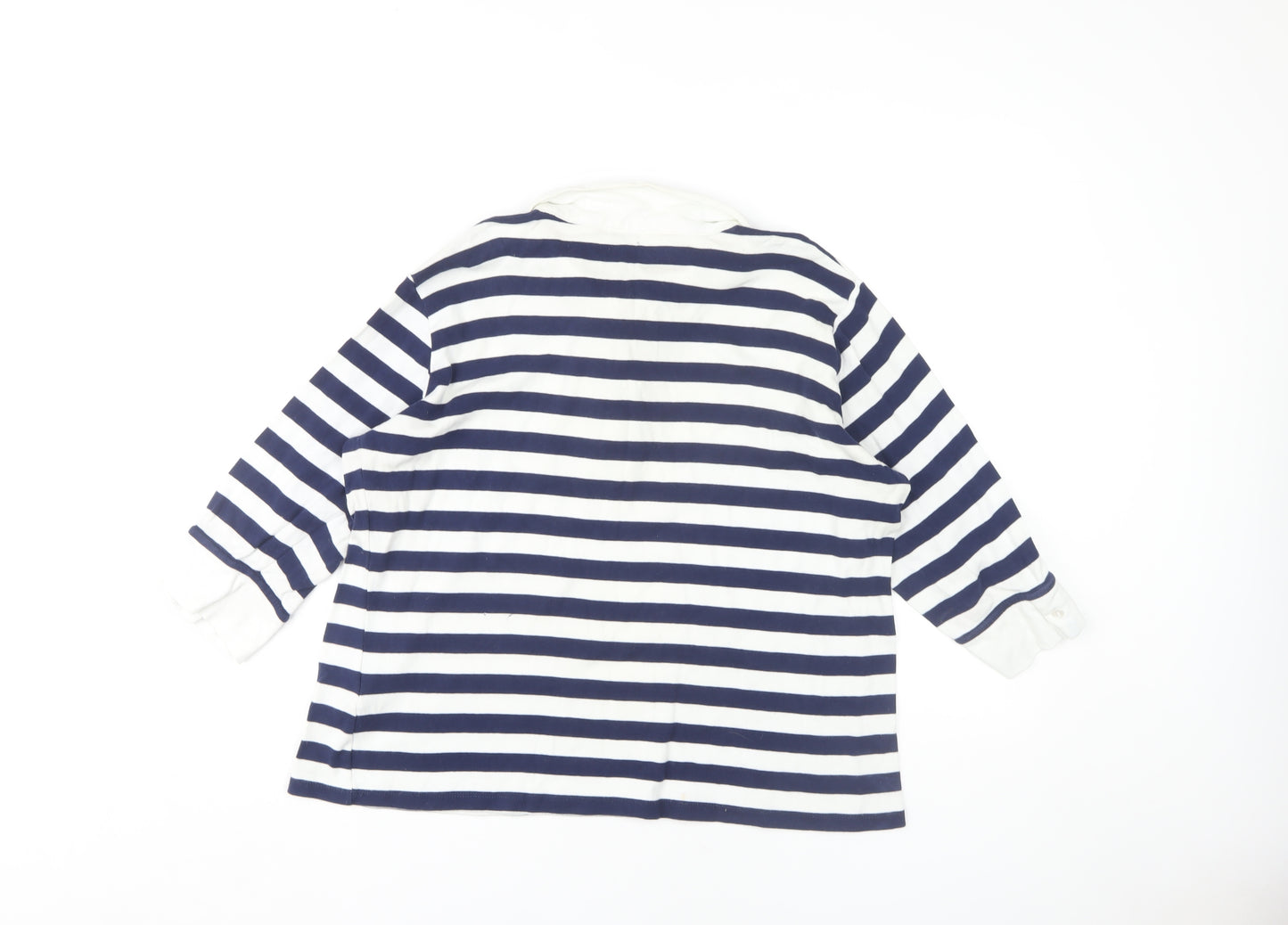 Intuition Women's Blue Striped Polo Shirt Size 20