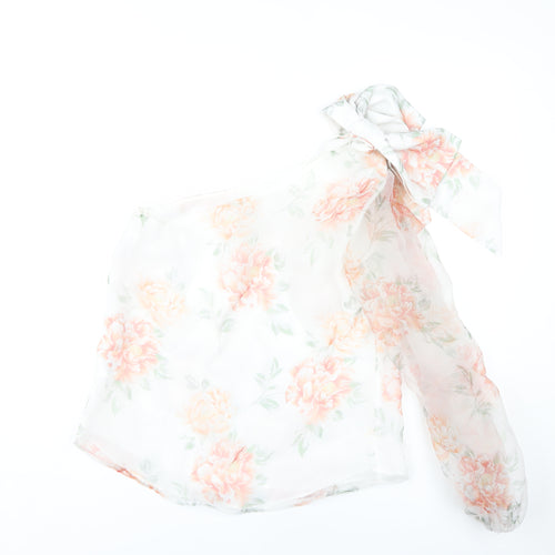 River Island Women’s Floral One Shoulder Top UK 12