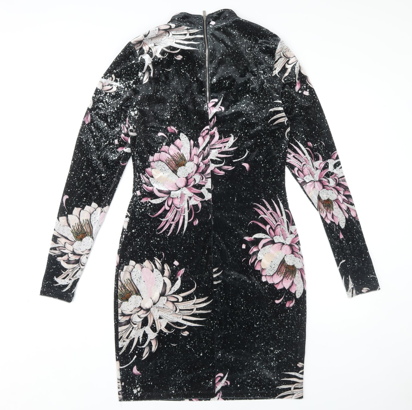 Next Women's Black Floral Dress Size 12T