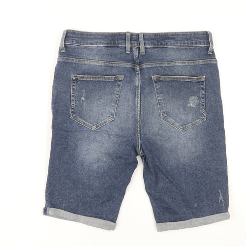 River Island Men's Blue Denim Shorts 30