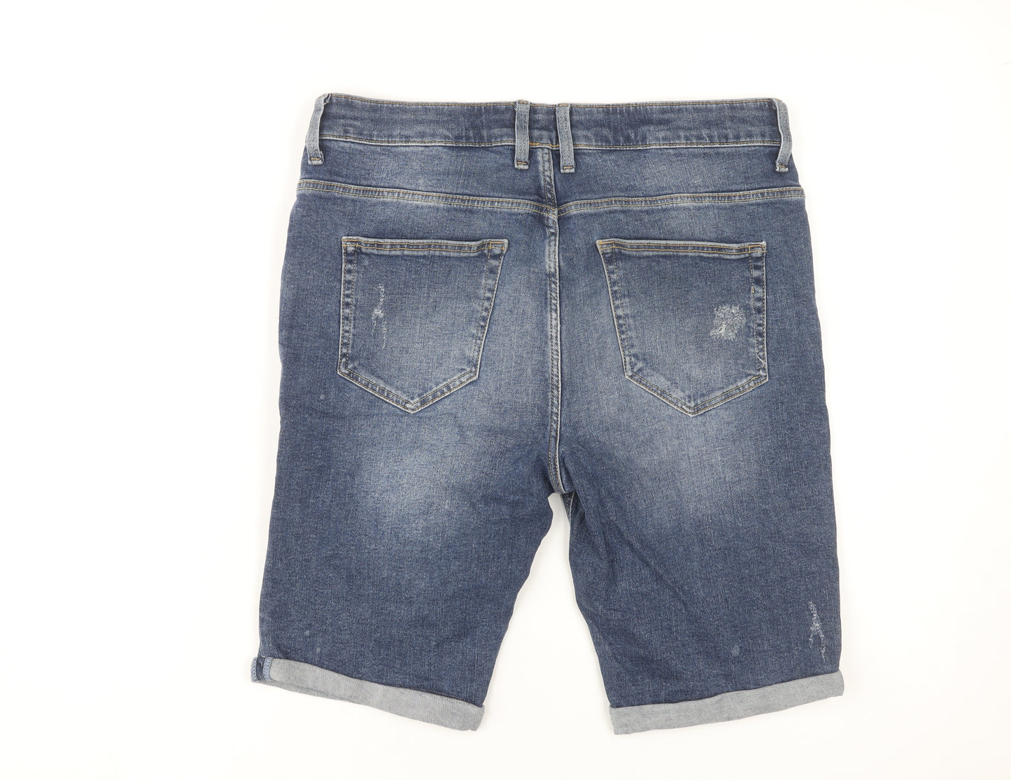 River Island Men's Blue Denim Shorts 30