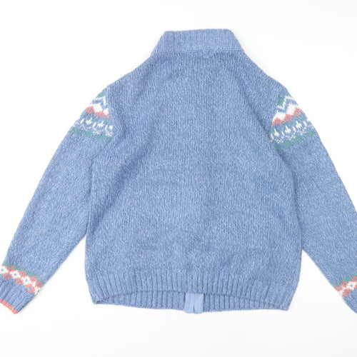 Isle Women's Blue Full Zip Jumper Size L