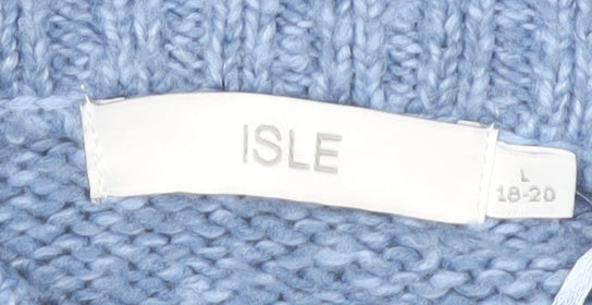 Isle Women's Blue Full Zip Jumper Size L