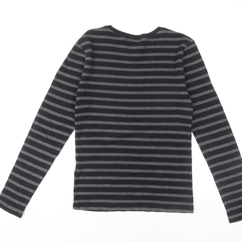 Polo Ralph Lauren Women's Black Striped Long Sleeve Tee