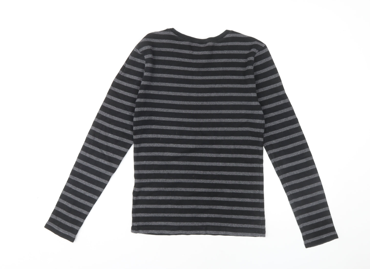 Polo Ralph Lauren Women's Black Striped Long Sleeve Tee
