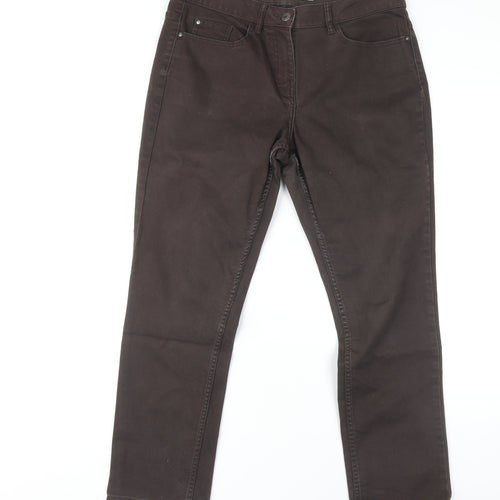 Debenhams Women's Brown Straight Jeans Size 12