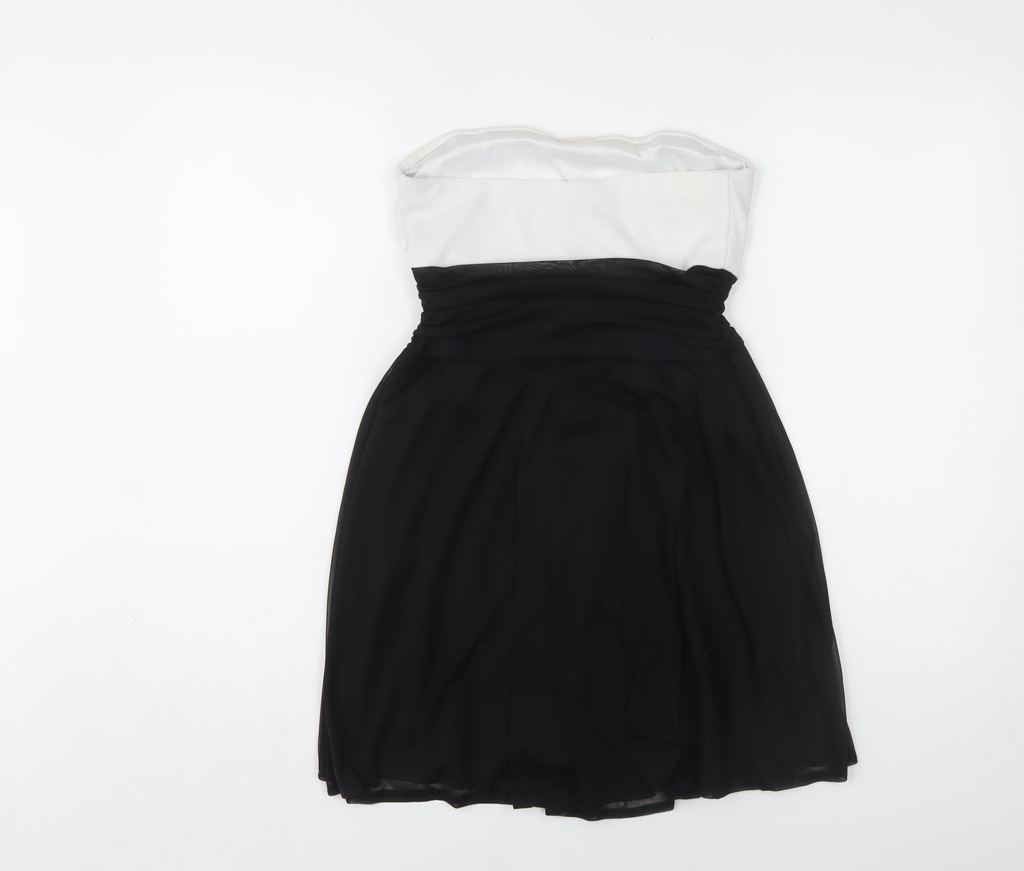 Jane Norman Women’s Black and White Strapless Dress