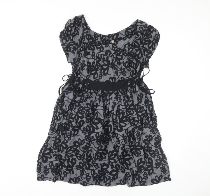 Topshop Women's Black Floral Dress Size 12