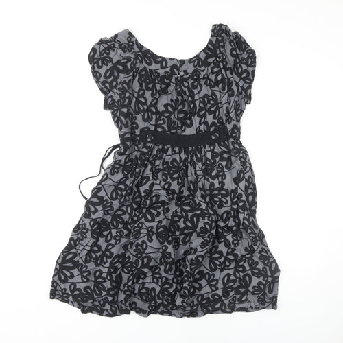 Topshop Women's Black Floral Dress Size 12