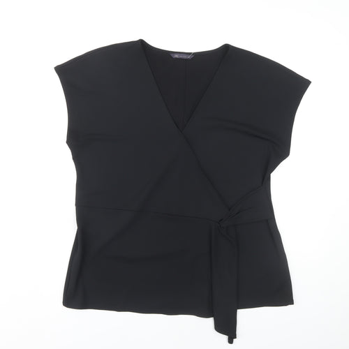 Marks and Spencer Women's Black Wrap Blouse UK 16