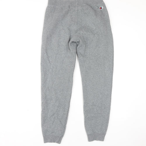 Champion Boys Grey Jogger Trousers Size L - Cotton Blend