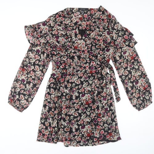 New Look Women's Floral Wrap Dress UK 12